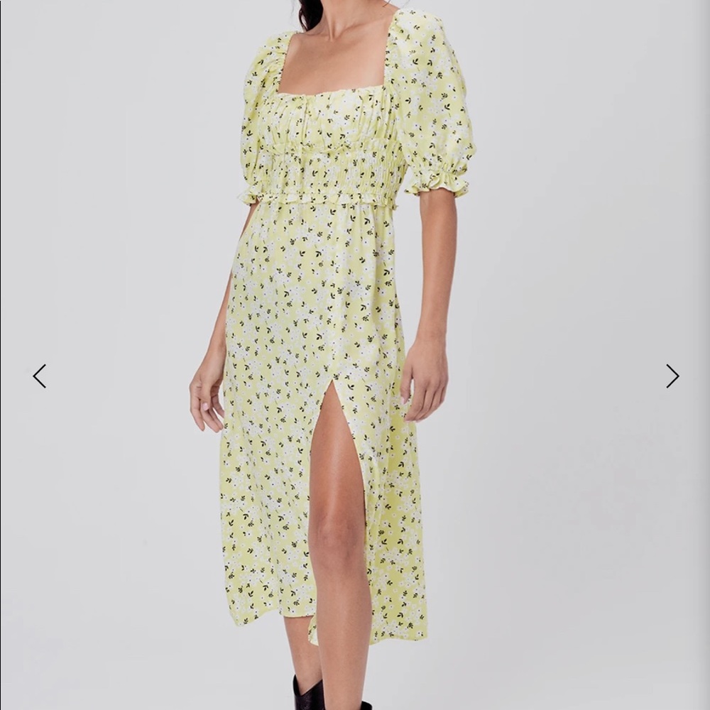 For Love & Lemons Chrysanthemum Midi Dress